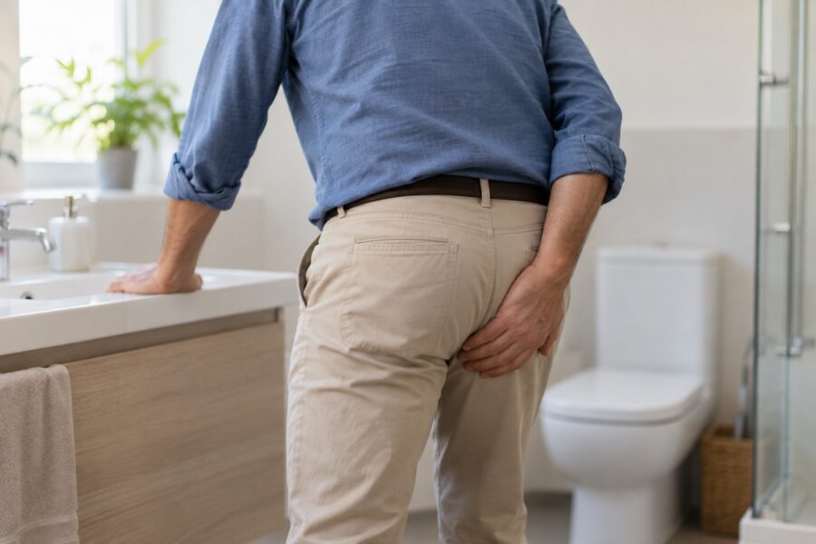 Patient suffering from rectal prolapse